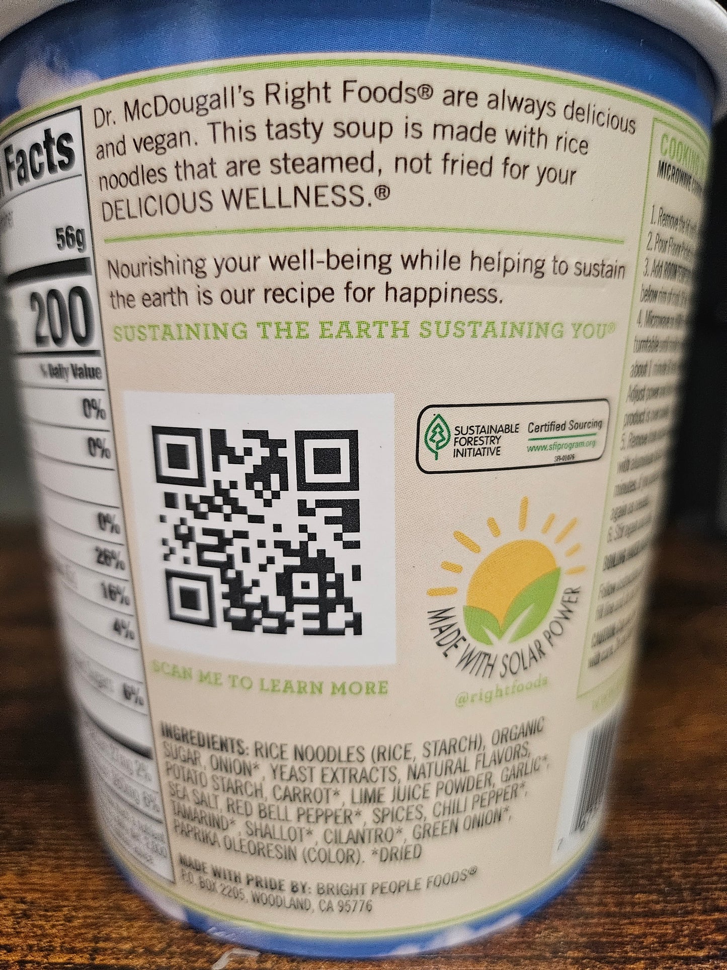 Dr. McDougall's Pad Thai Noodle Soup