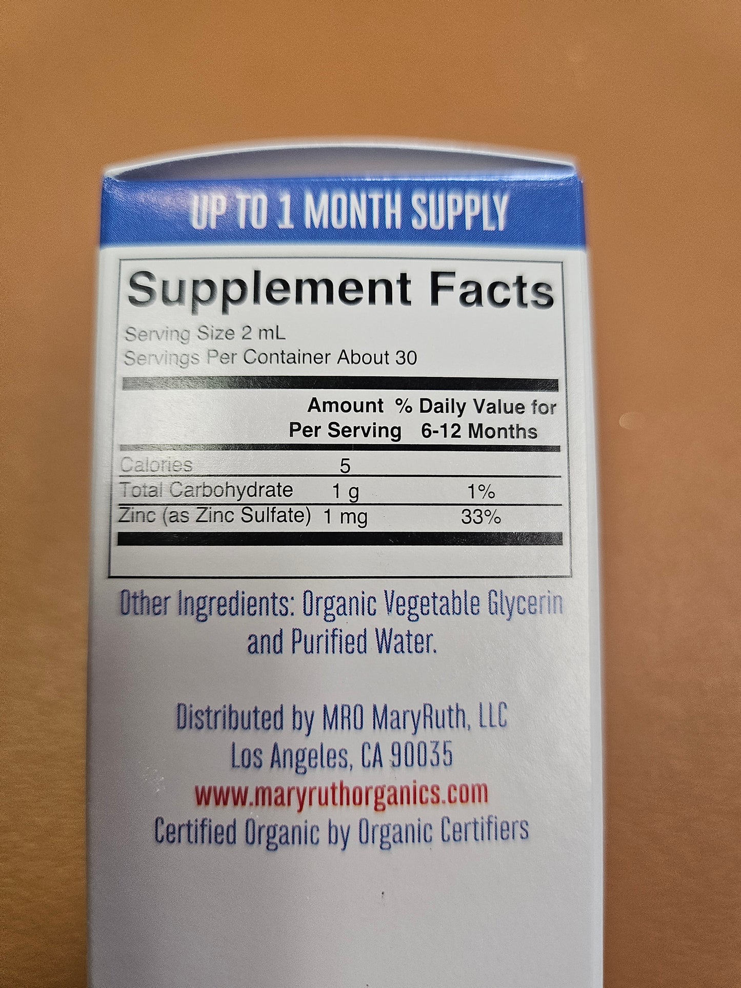 Mary Ruth's Baby Zinc Ionic