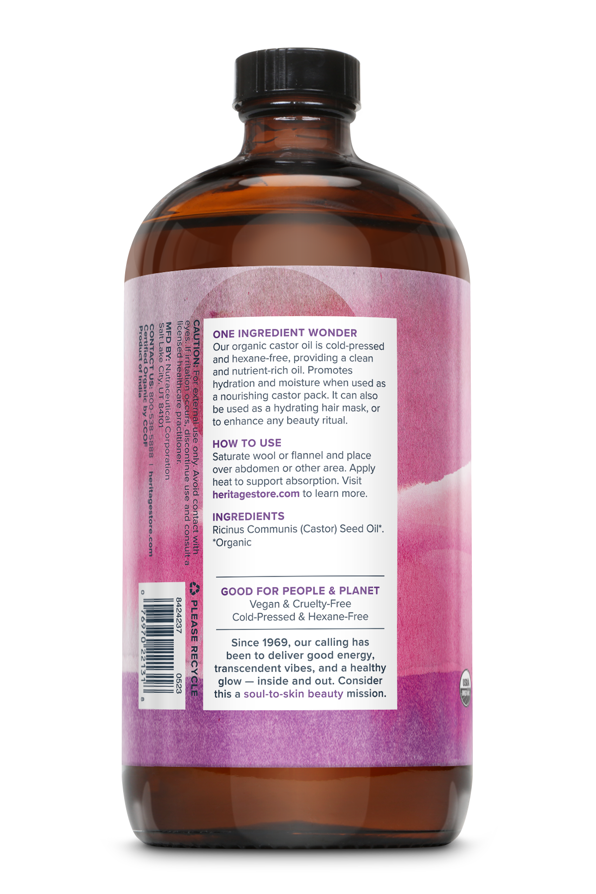 Organic Castor Oil 16 oz/32 oz: 32oz