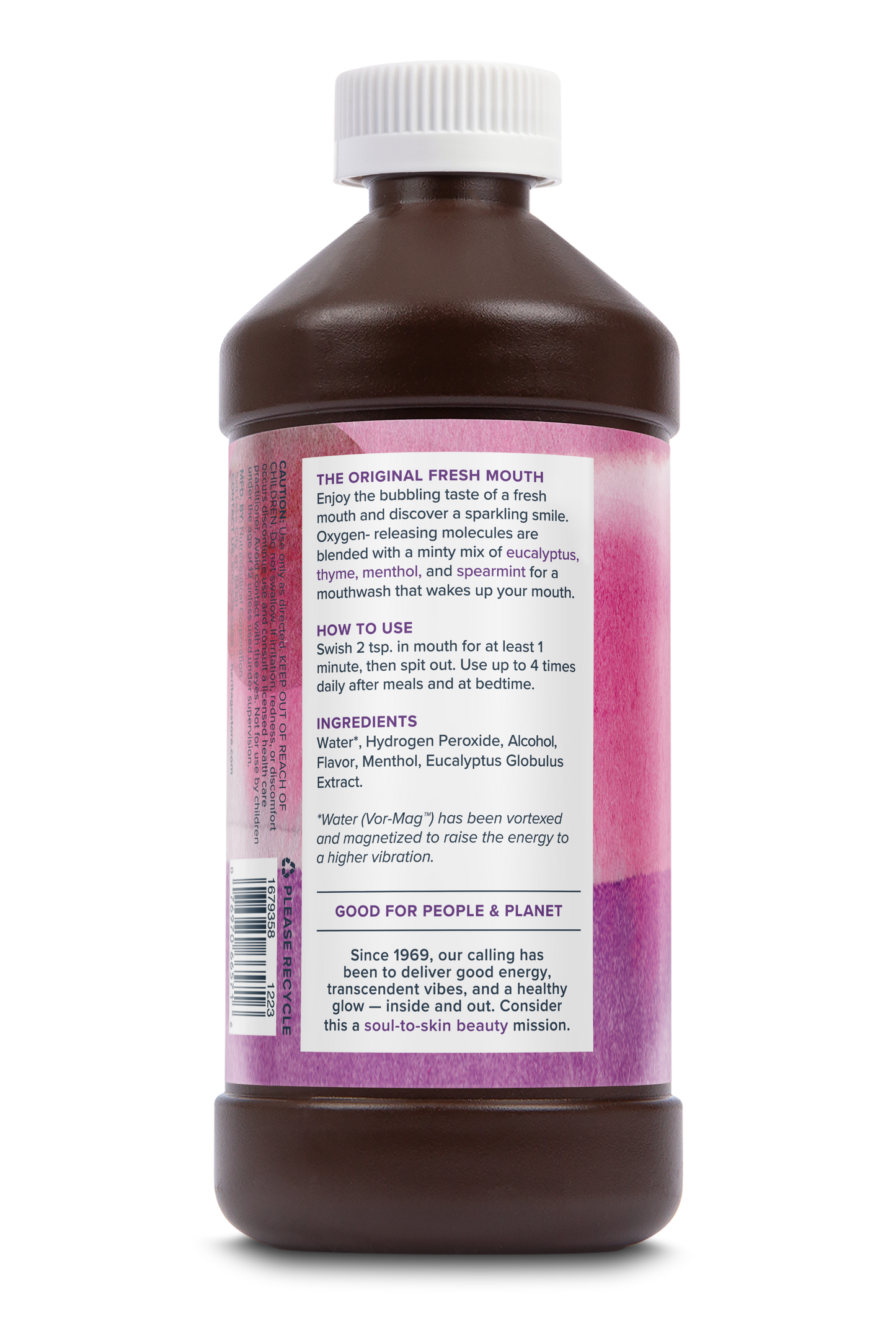 Hydrogen Peroxide Eucalyptus Mint Mouthwash 16 oz: Menthol / 16oz