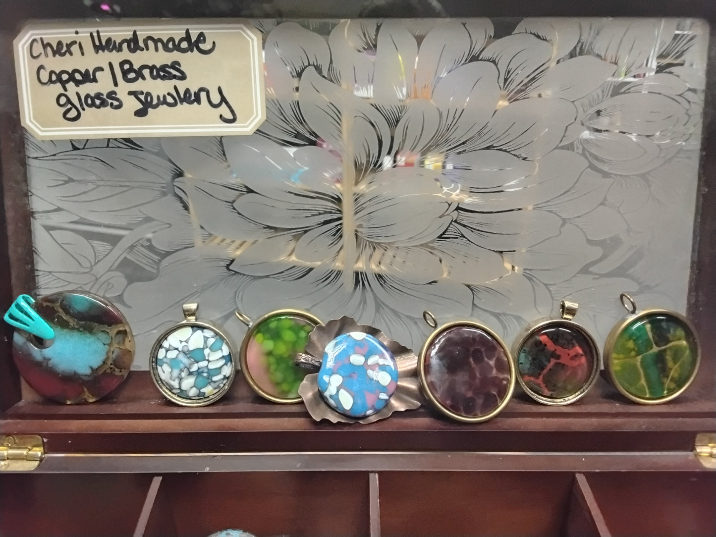 Cheri Handmade Copper/Brass Glass Jewelry