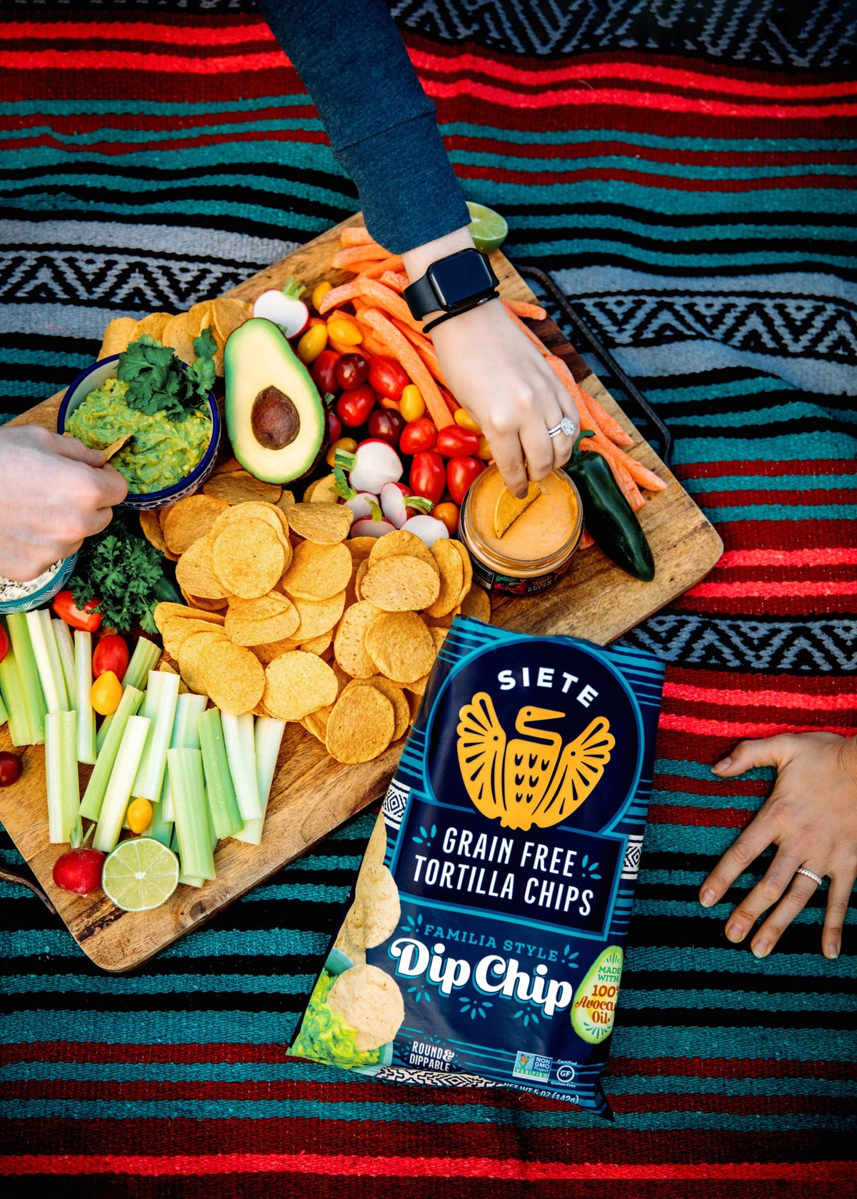 Tortilla Chip 5oz Mix Pack: 12 Sea Salt, 12 Dip Chip