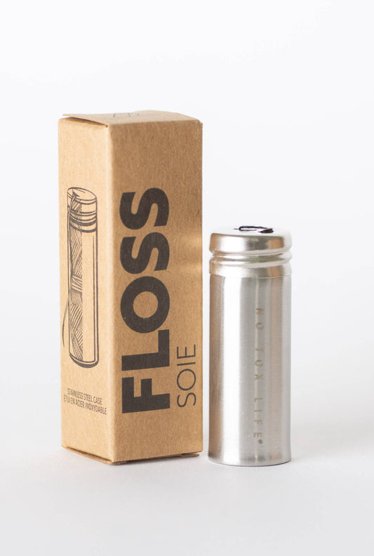 Charcoal Floss - Steel Holder - No Tox Life®