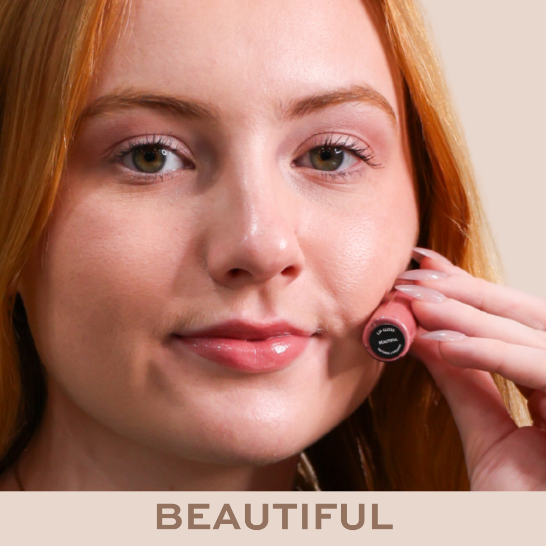 Lip Gloss – Natural Hydrating Organic Shine in Clear & Bold : Confident