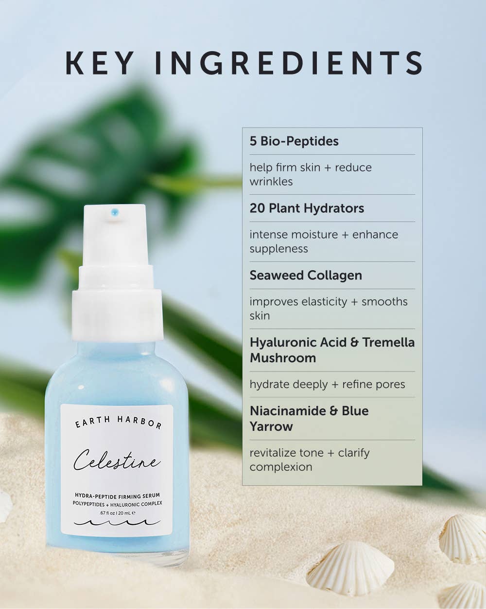 CELESTINE Hydra-Peptide Firming Serum: Hyaluronic Complex