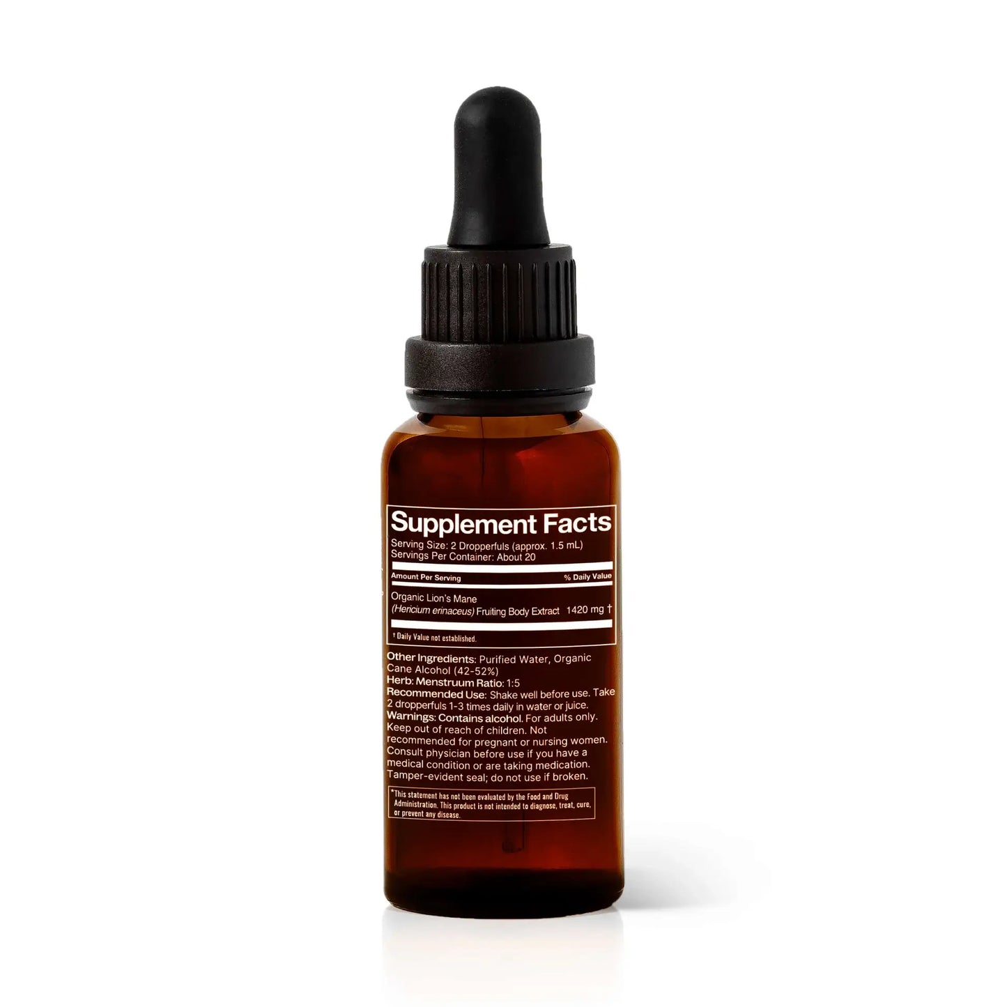 Organic Lion's Mane Tincture 30mL