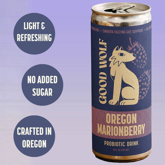 Marionberry Probiotic Soda - No Added Sugar; Hand-Crafted