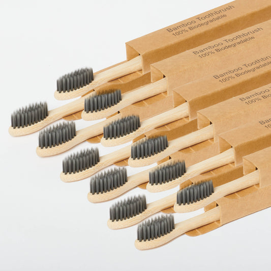 Bamboo Toothbrushes (Unbranded, Individual Cardboard Boxes)