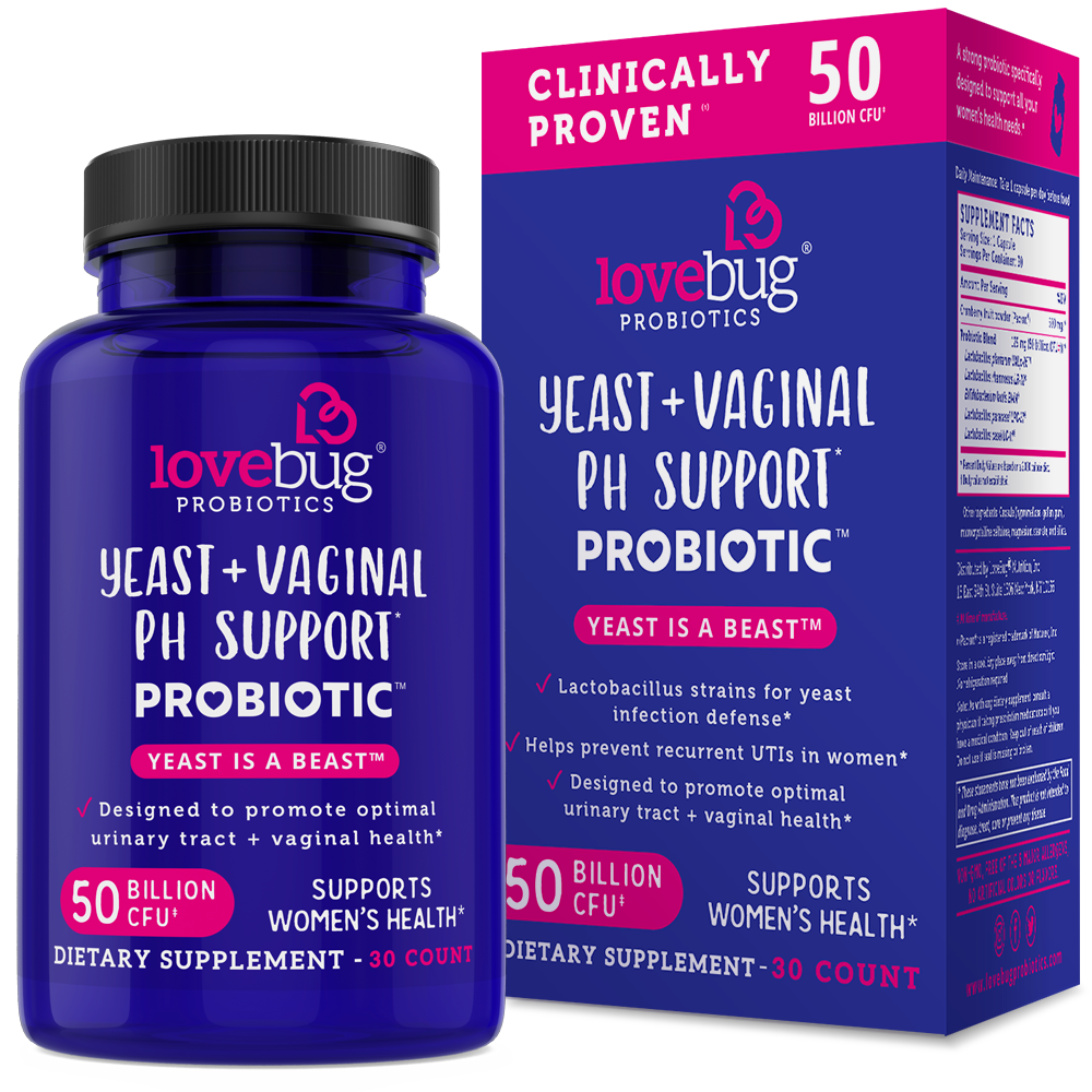 Yeast & Vaginal pH Support Probiotic Oral Supplement