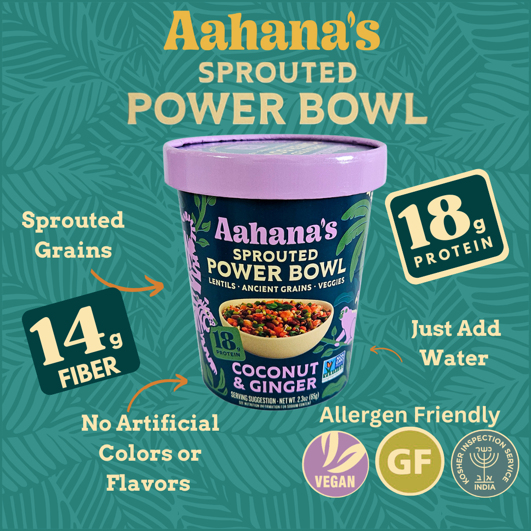 Coconut & Ginger - Sprouted Power Bowl - Vegan, Gluten-Free