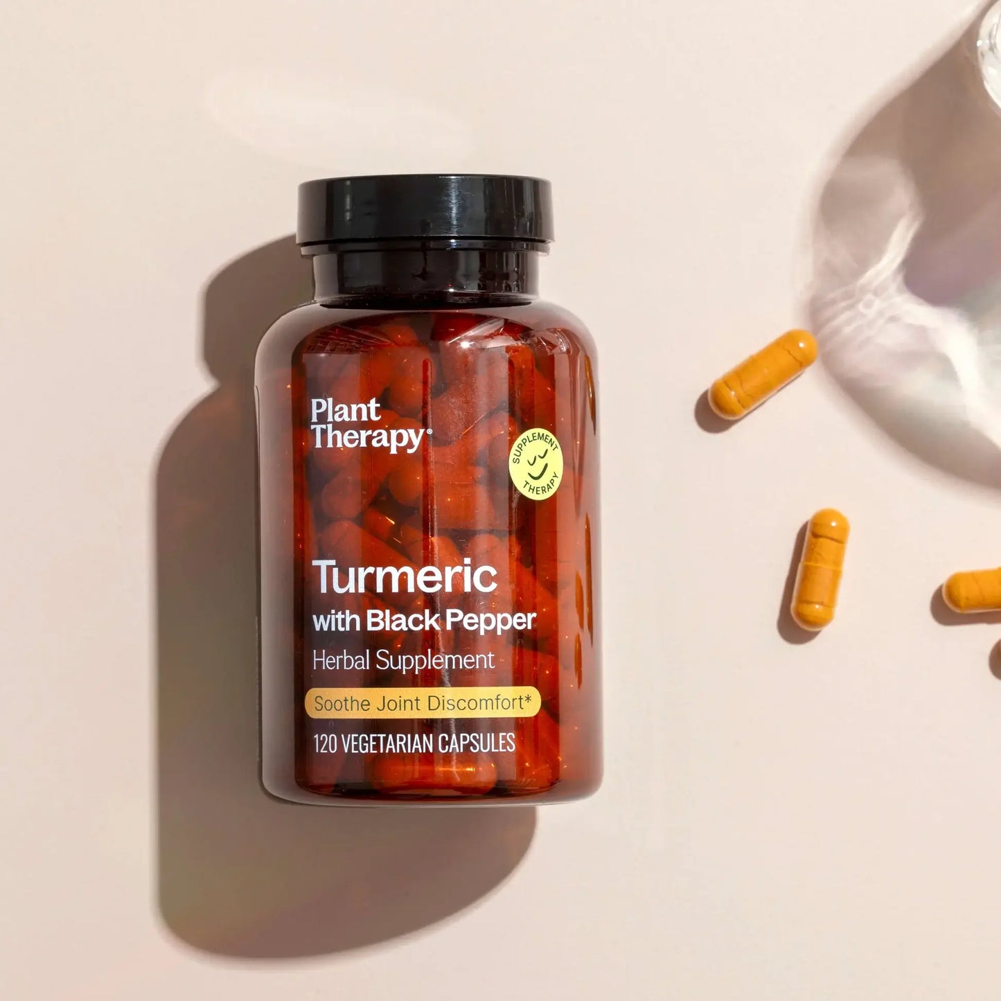 Turmeric With Black Pepper Herbal Supplement 120 Capsules