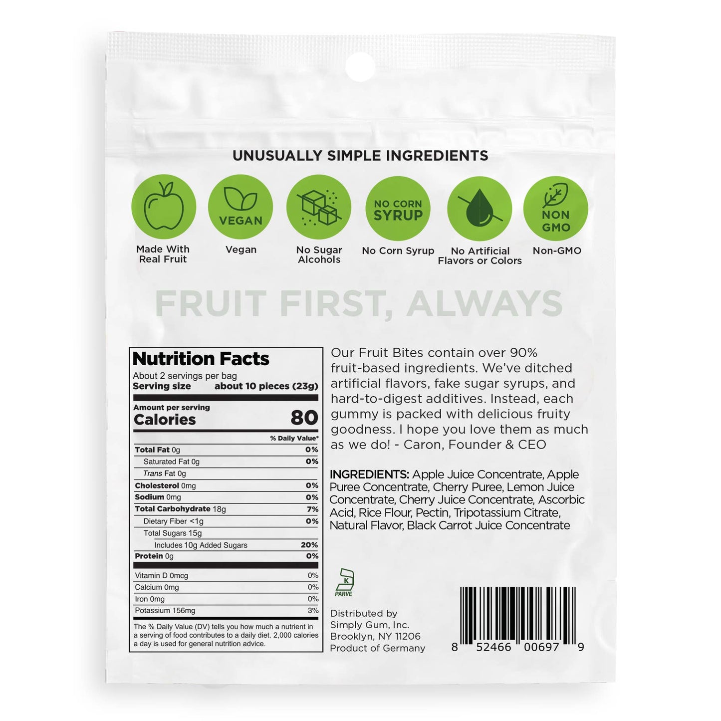 Fruit Bites - Sour Cherry & Apple (1.8 oz Bags)