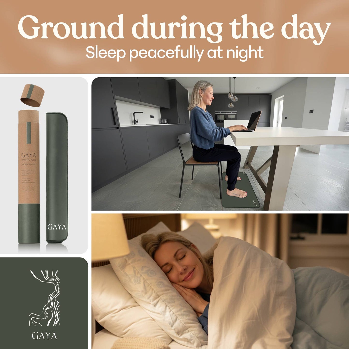 Grounding Mat - Improve Sleep & Reduce inflammation, Green