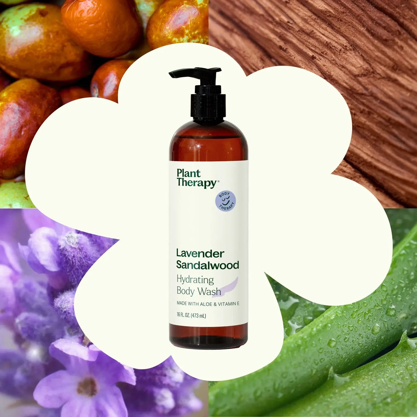 Lavender Sandalwood Body Wash 16 oz