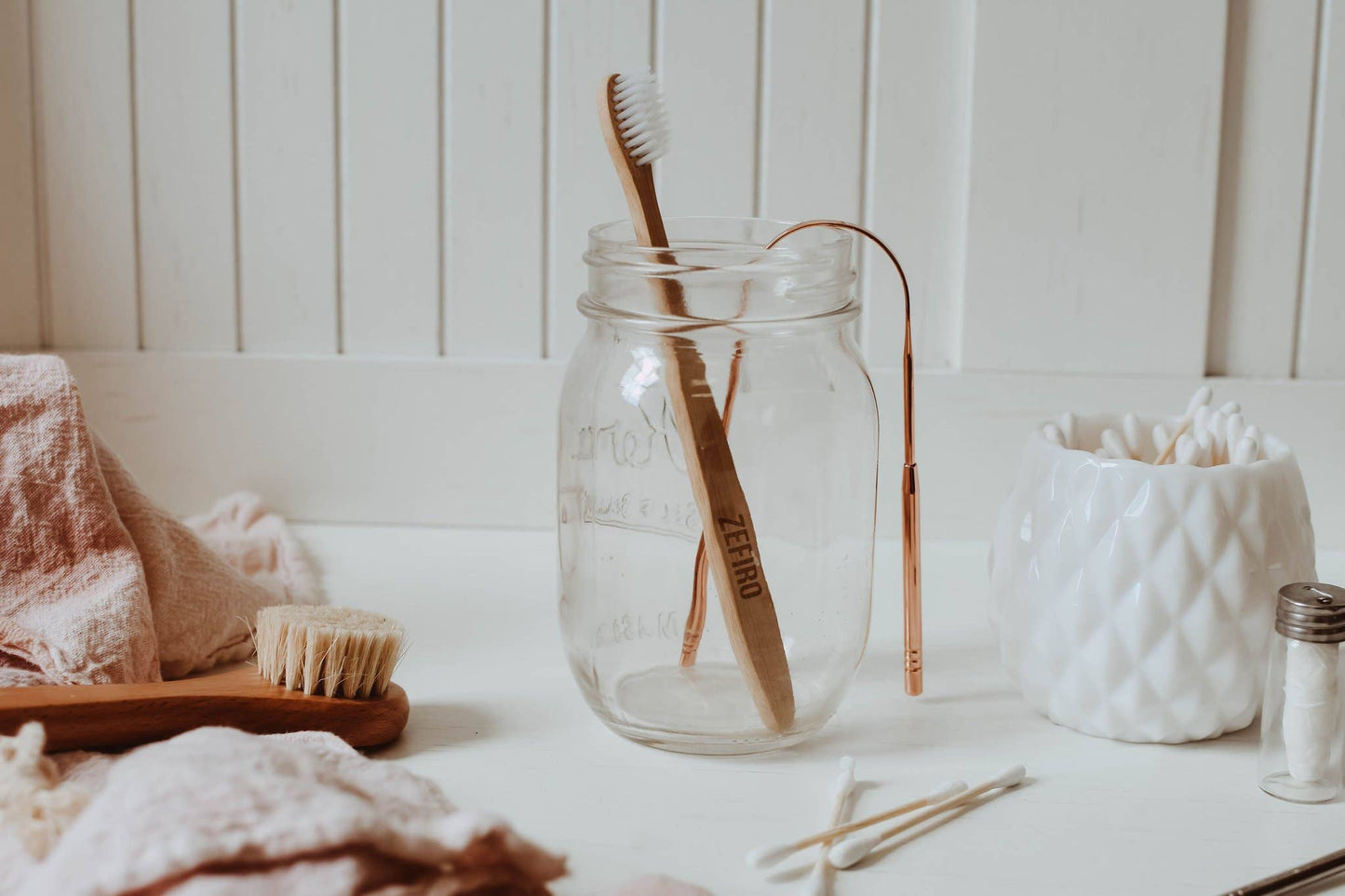 Bamboo Adult Toothbrush - Cream