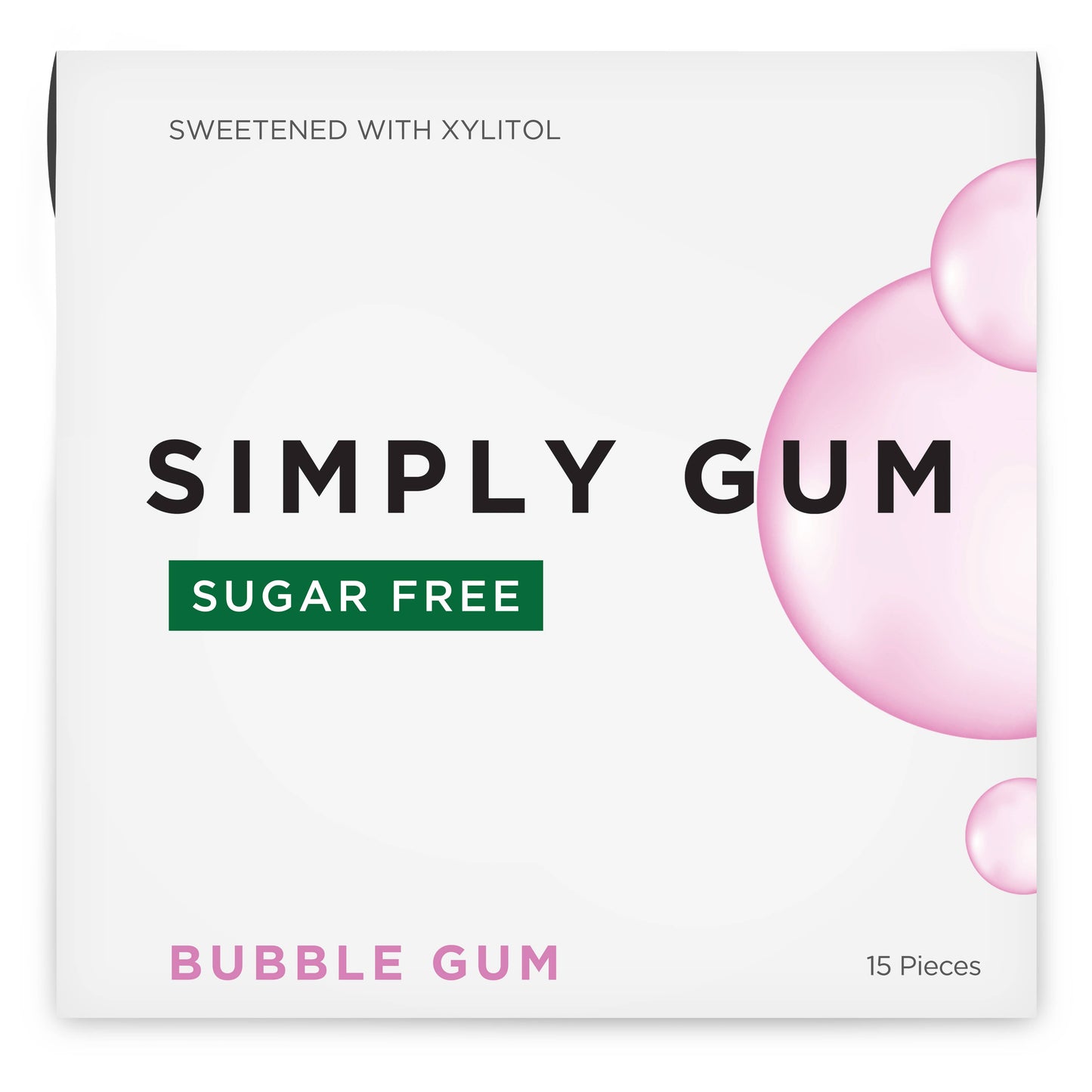 Sugar Free Bubble Gum - Natural + Plastic-Free | 6 Pack