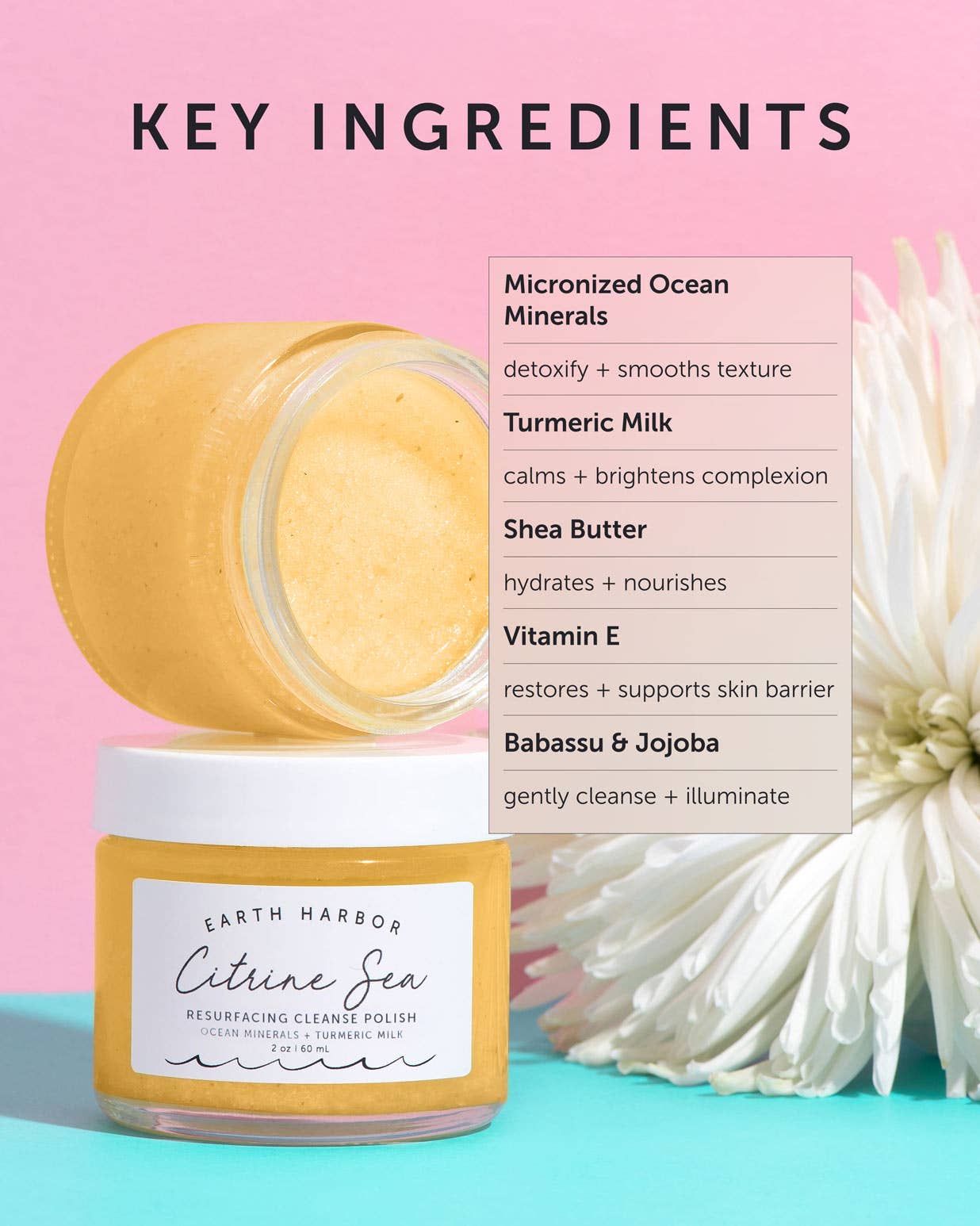 CITRINE SEA Resurfacing Cleanse Polish: Turmeric Milk