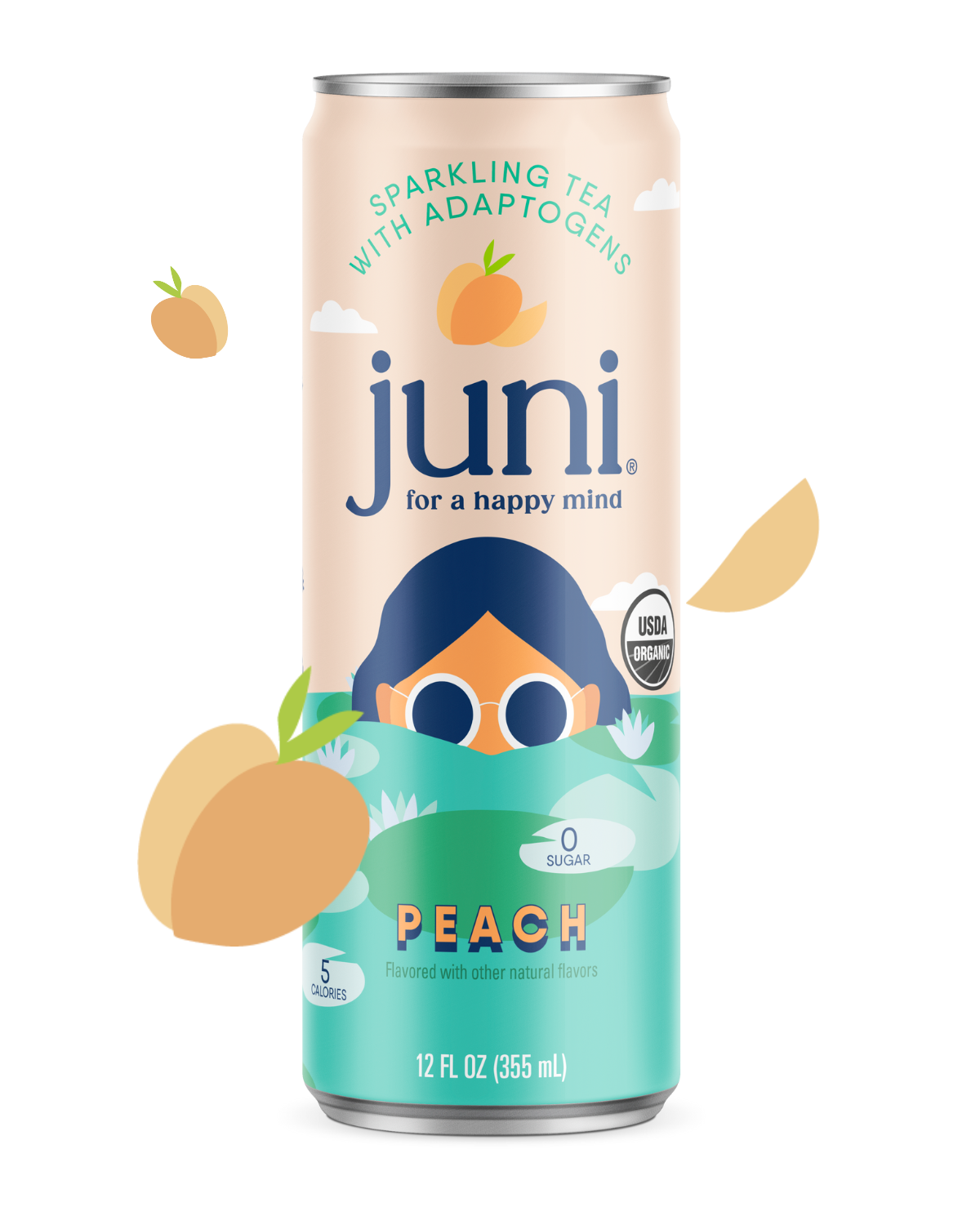 Juni Sparkling Adaptogenic Tea - Peach: