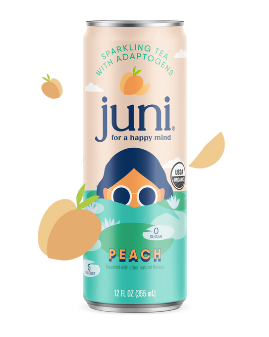Juni Sparkling Adaptogenic Tea - Peach: