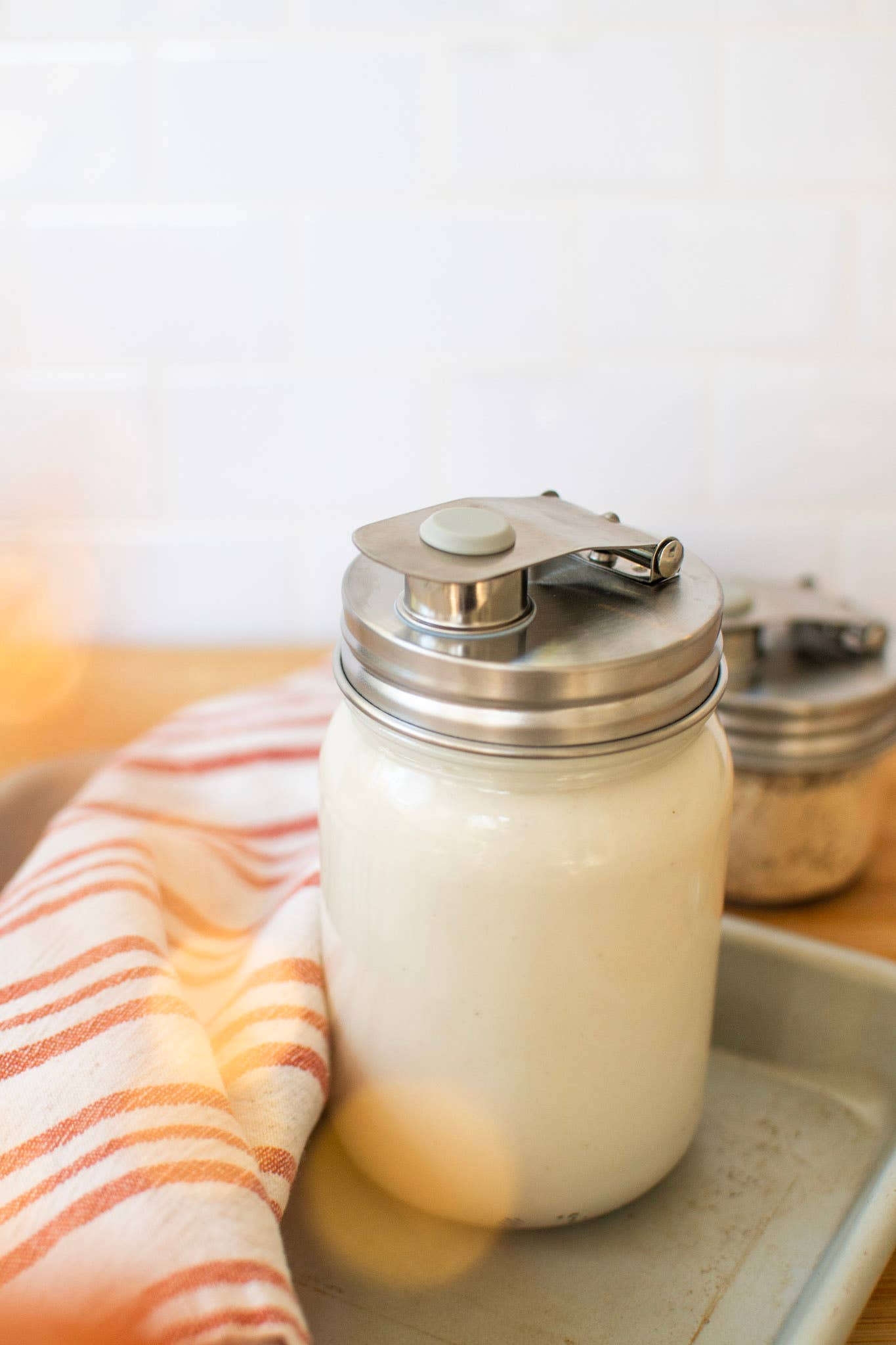 Pourable Jar Lid - Regular Mouth - Stainless Steel