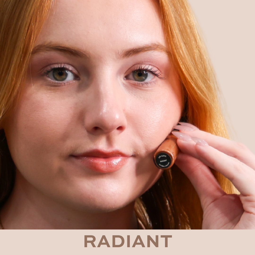Lip Gloss – Natural Hydrating Organic Shine in Clear & Bold : Confident