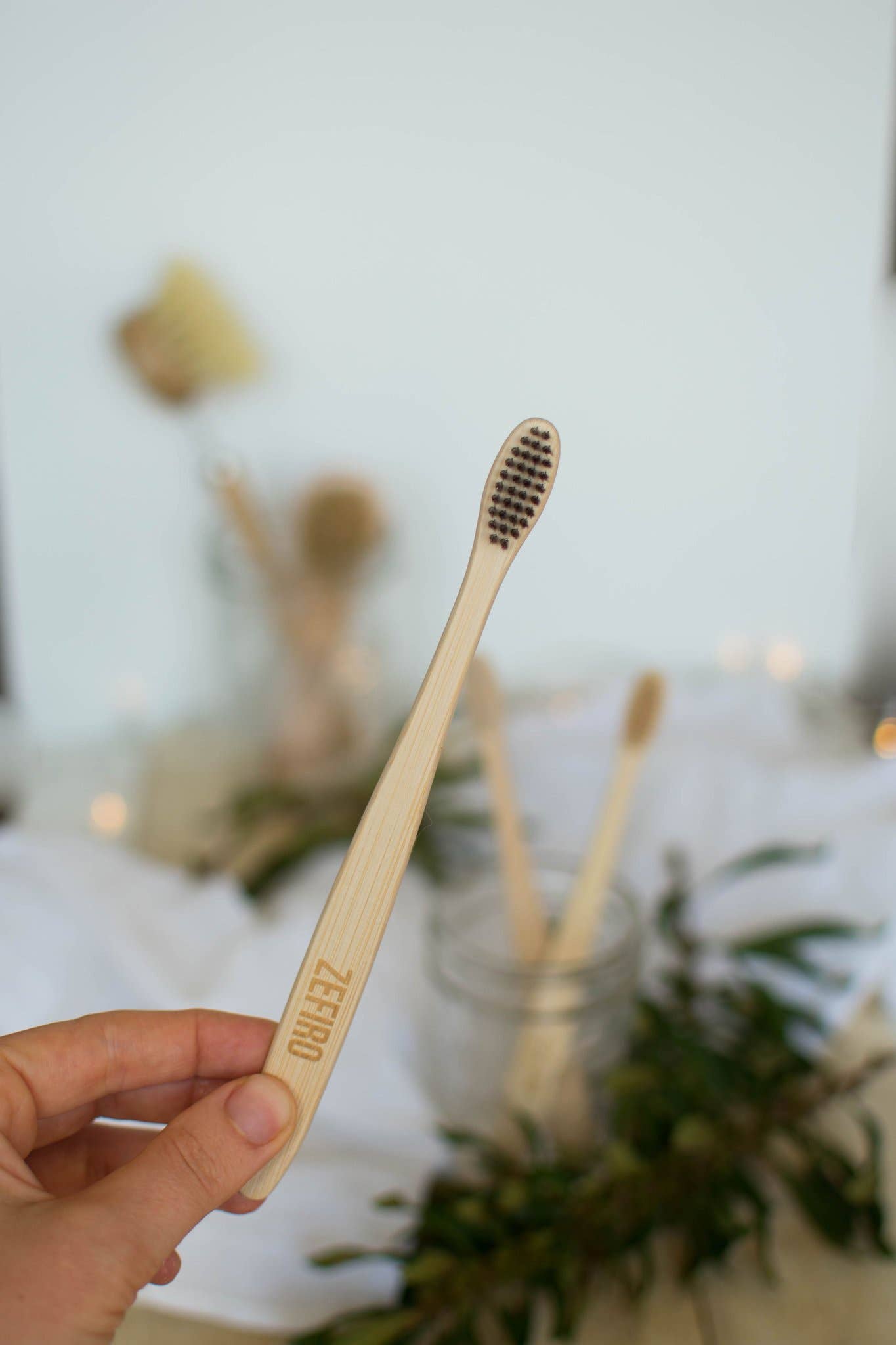 Bamboo Adult Toothbrush - Cream