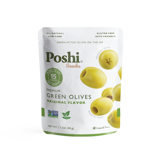 Poshi Olives - Premium Green Olives 1.1oz