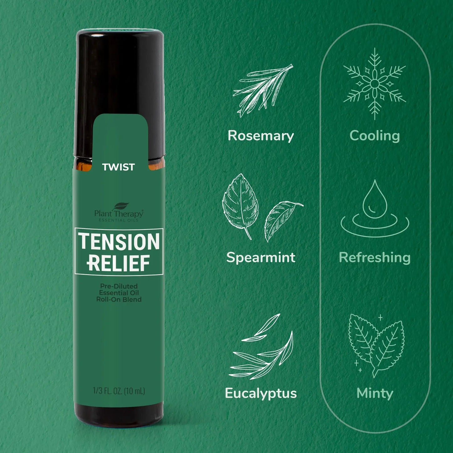 Tension Relief Essential Oil Blend Pre-Diluted Roll-On 10mL