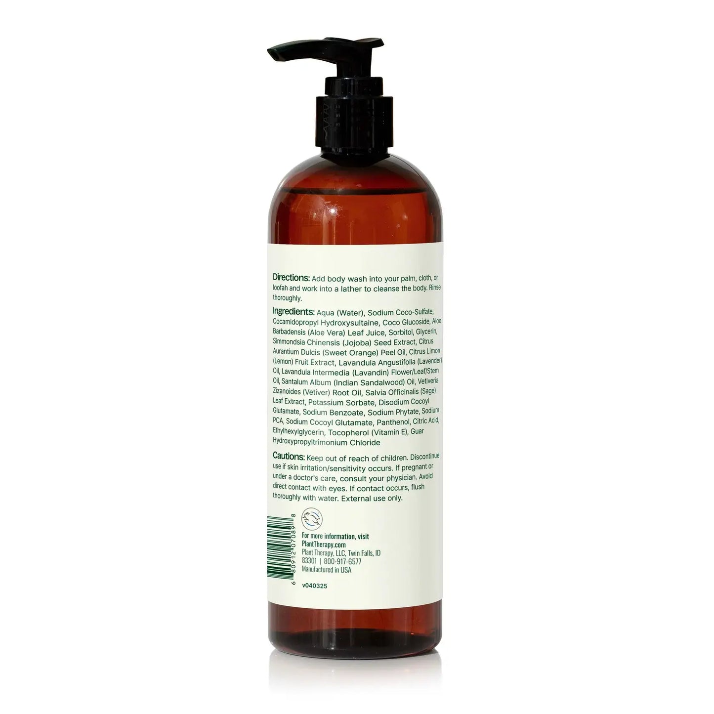 Lavender Sandalwood Body Wash 16 oz
