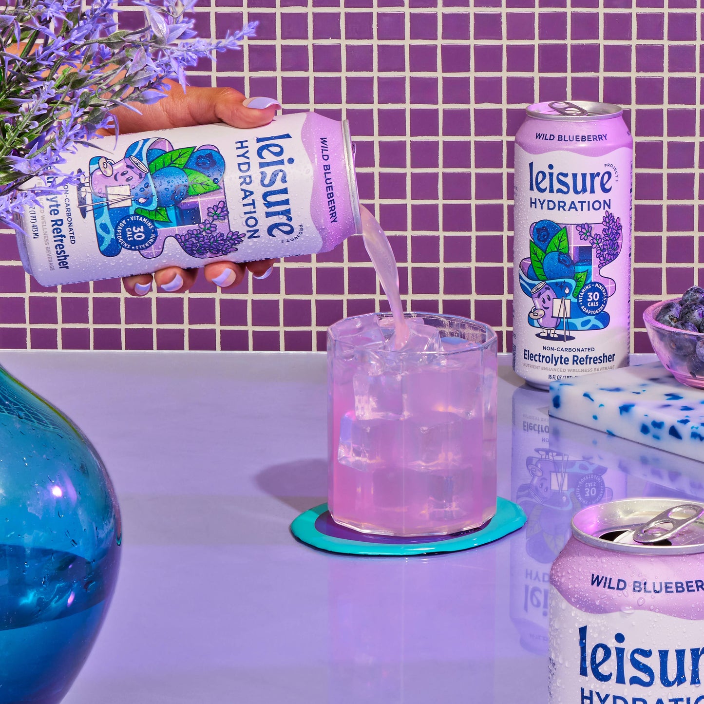 Leisure Hydration Electrolyte Wild Blueberry