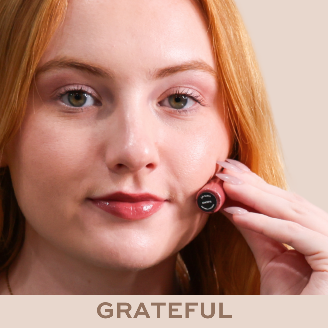 Lip Gloss – Natural Hydrating Organic Shine in Clear & Bold : Confident