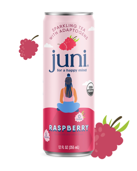 Juni Sparkling Adaptogenic Tea - Raspberry