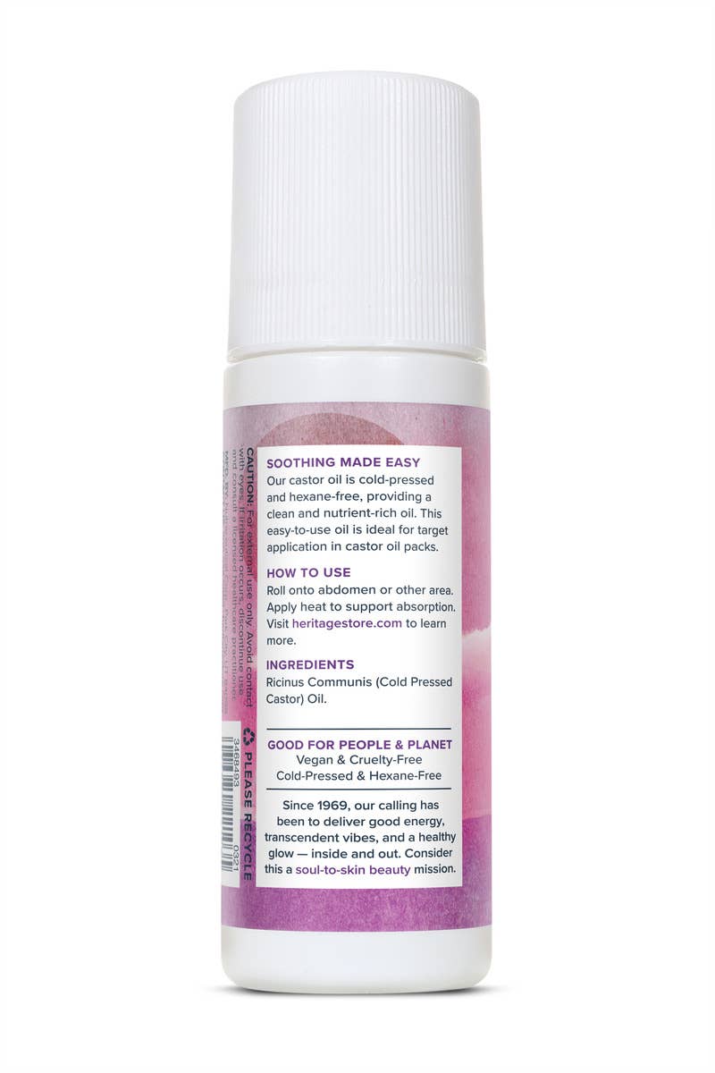 Castor Oil Roll-On 3 oz: 3oz