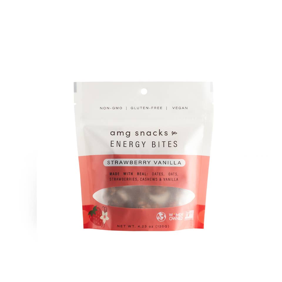 Strawberry Vanilla Energy Bite