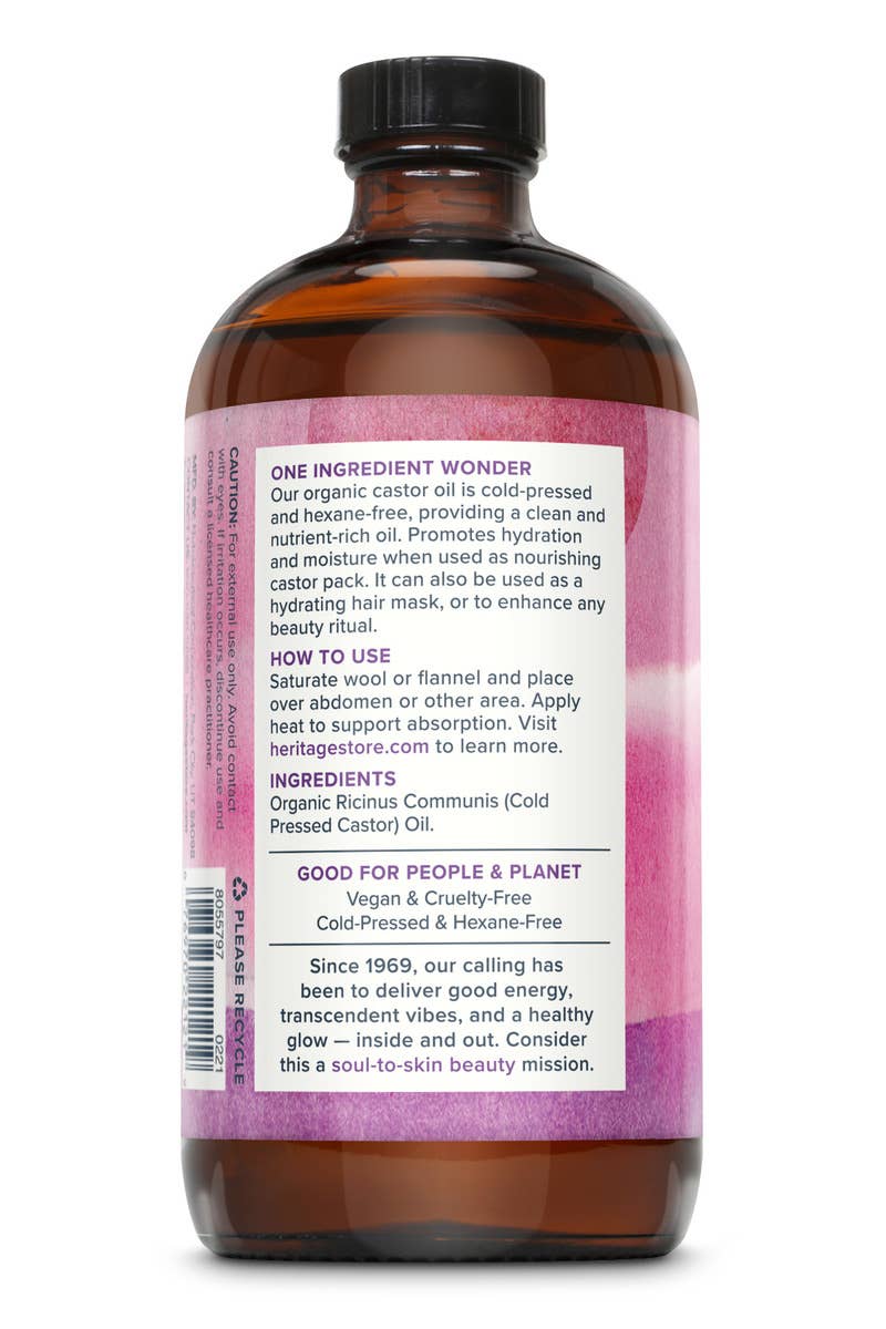 Organic Castor Oil 16 oz/32 oz: 32oz