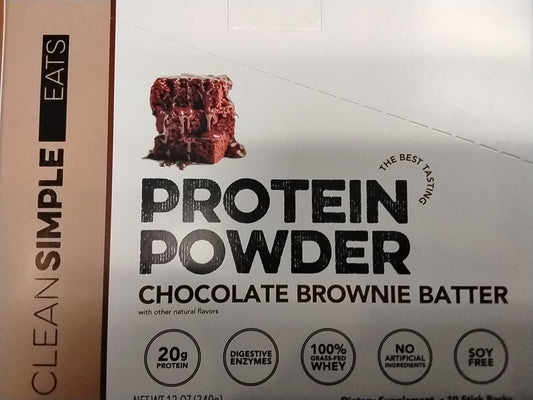 Clean Simple Eats Protein Powder Chocolate Brownie Batter