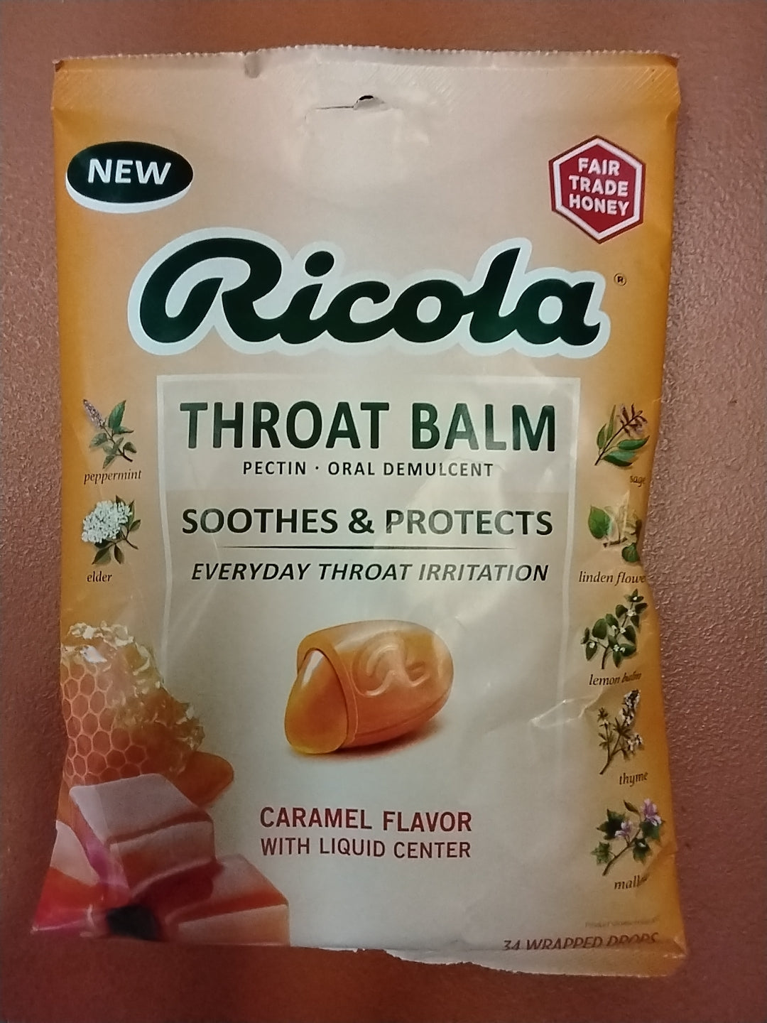 Ricola Throat Balm Caramel Flavor