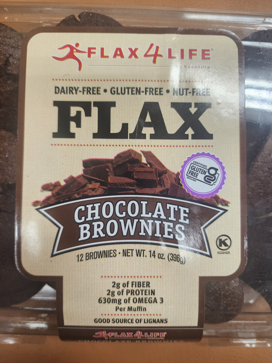Flax chocolate brownies