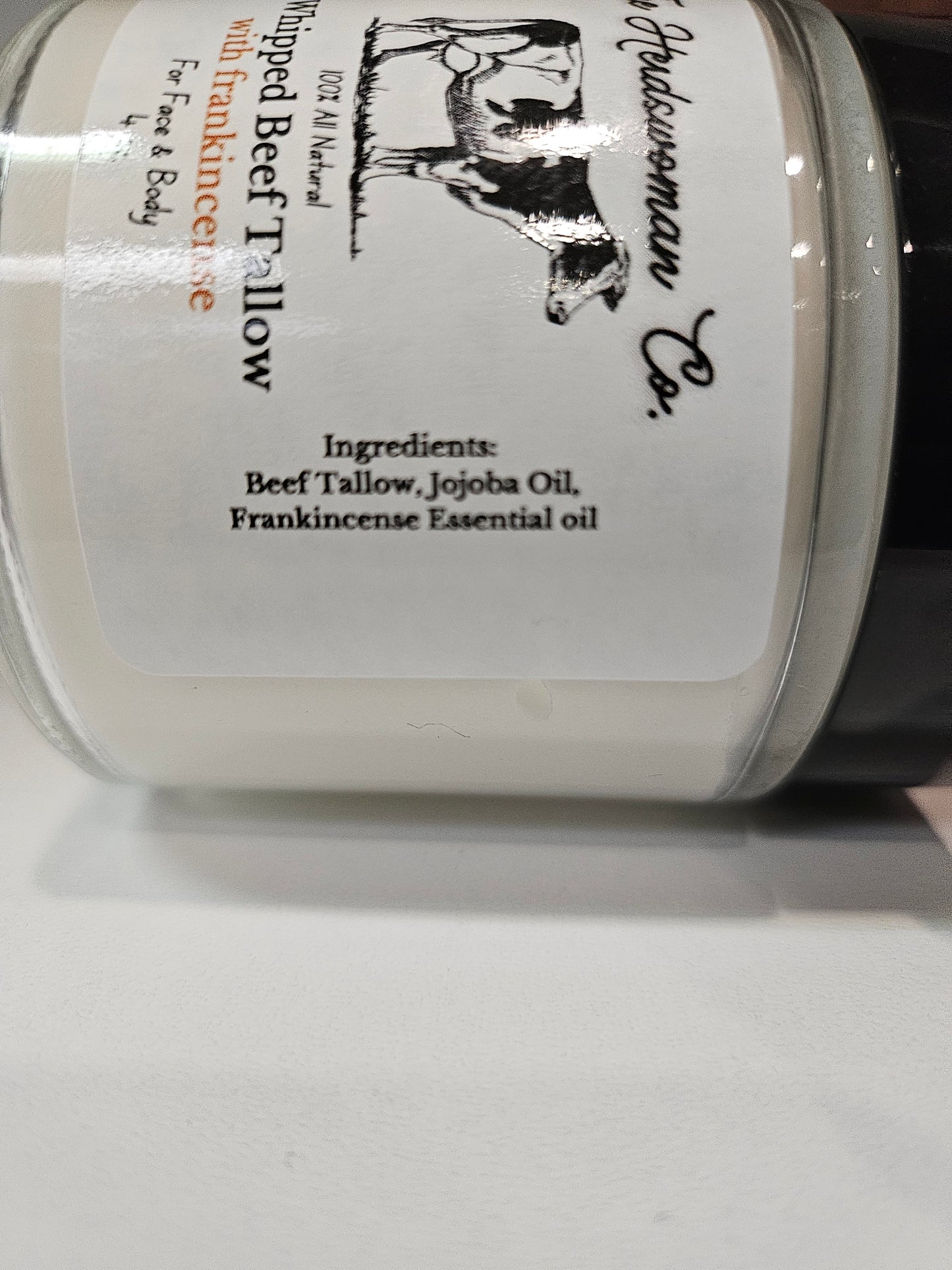 The Herdswoman Whipped Beef Tallow with Frankincense 4oz