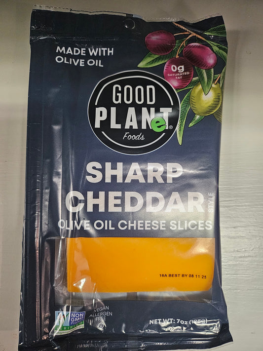 Good Planet Sharp Cheddar Olive Oil Cheese Slices