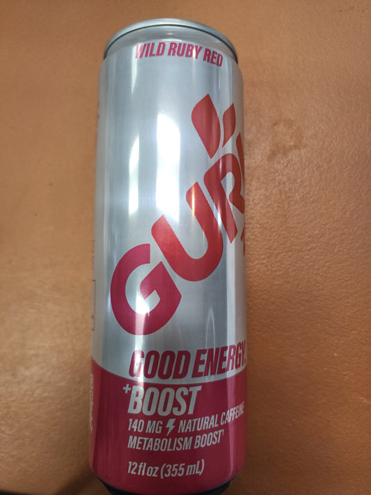 Guru Good Energy Boost Wild Ruby Red