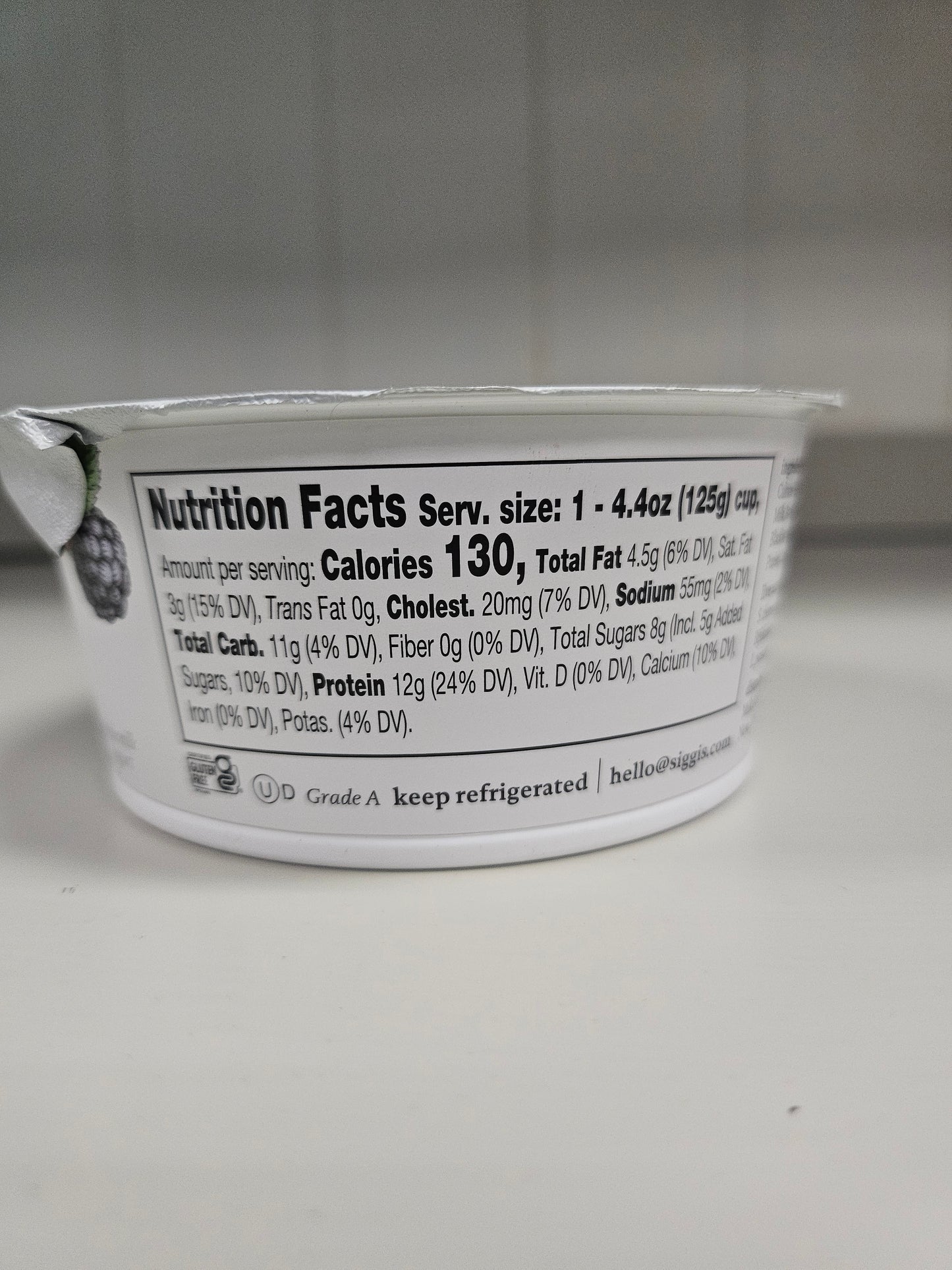 Siggis Yogurt Mixed Berries
