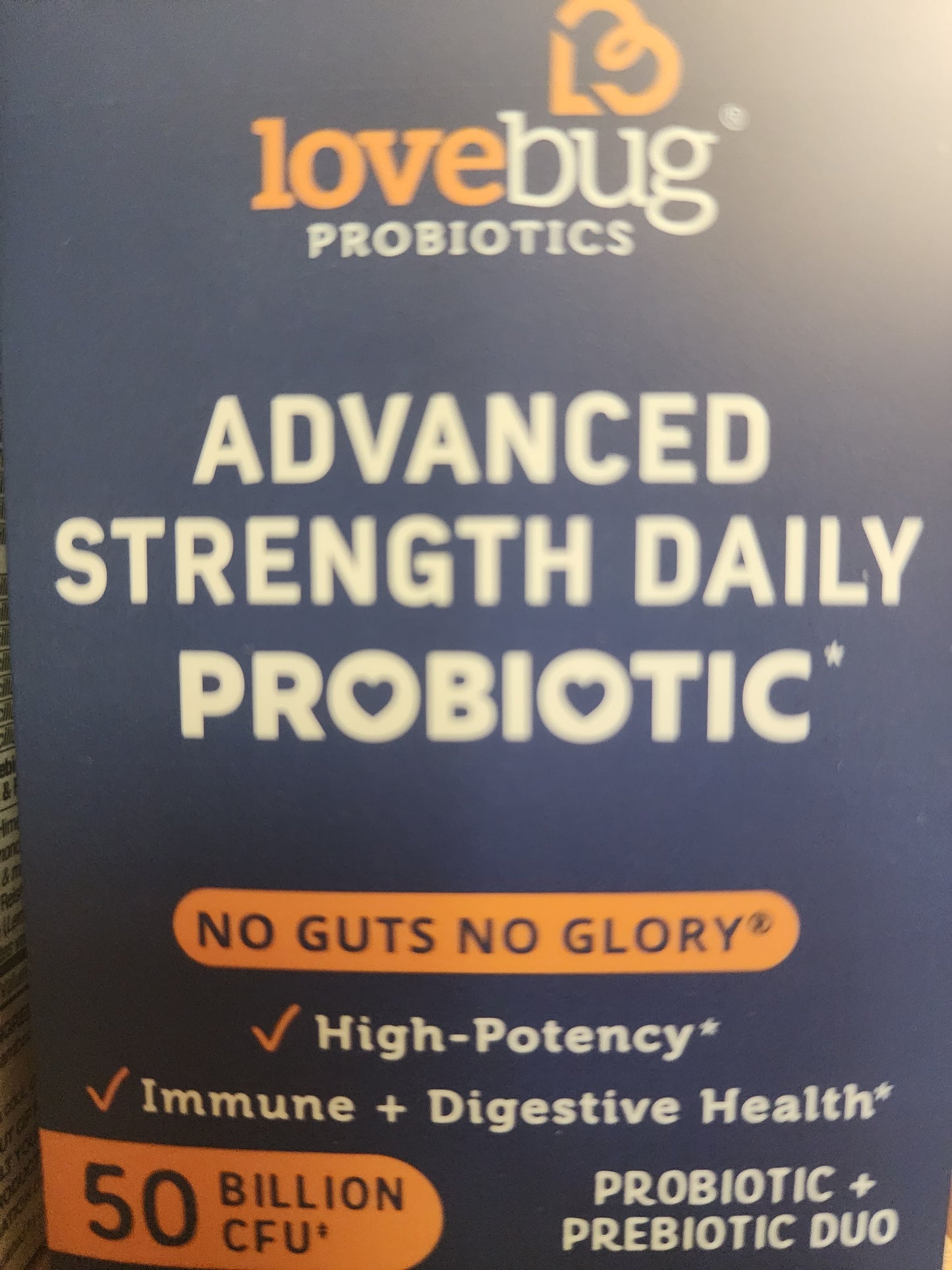 Lovebug Probiotics Advanced Strength Daily Probiotic 50 Billion