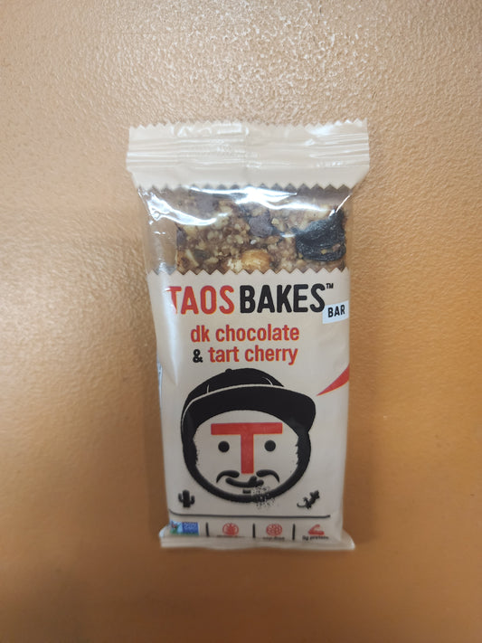 Taos Bakes Dark chocolate and tart Cherry