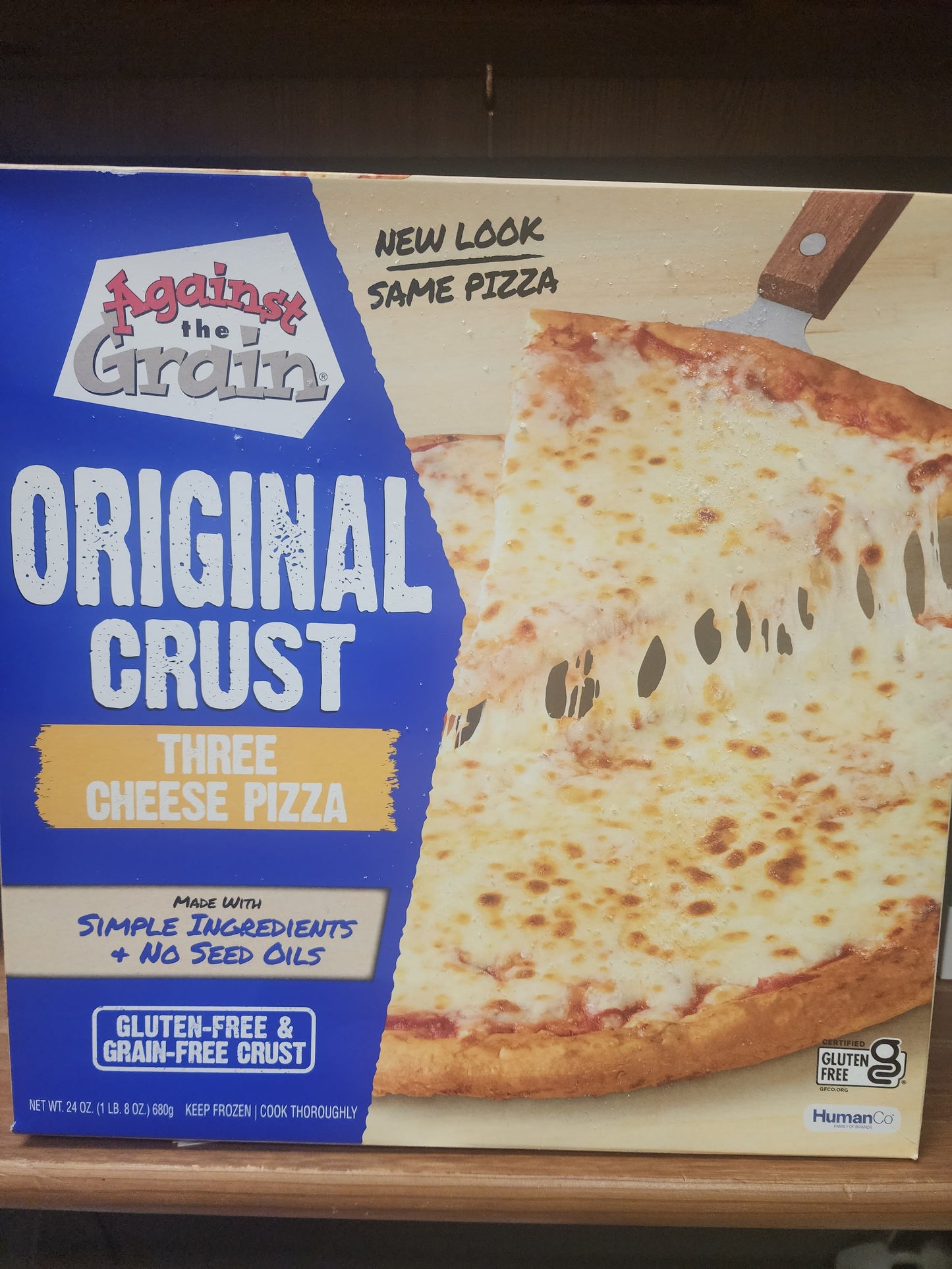 Against the Grain 3 cheese Pizza