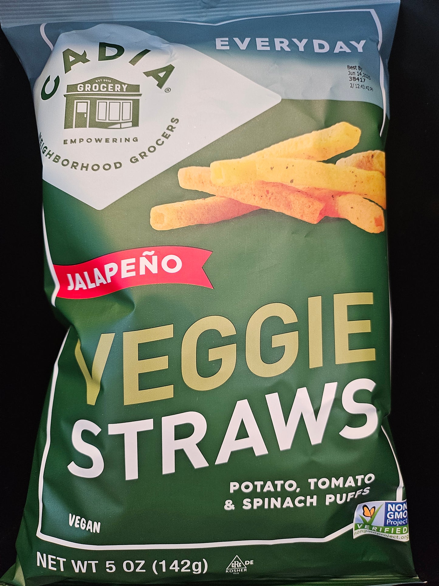 Cadia Everyday Veggie Straws Jalapeño