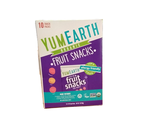 Yum Earth fruit snack 10 pack