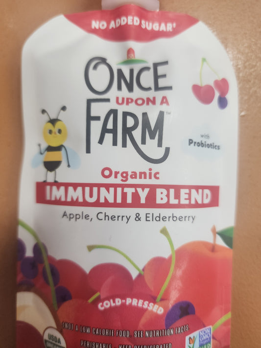 Once upon a Farm Immunity Blend Apple Cherry