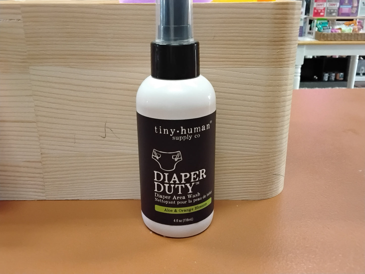 Tiny human diaper area wash