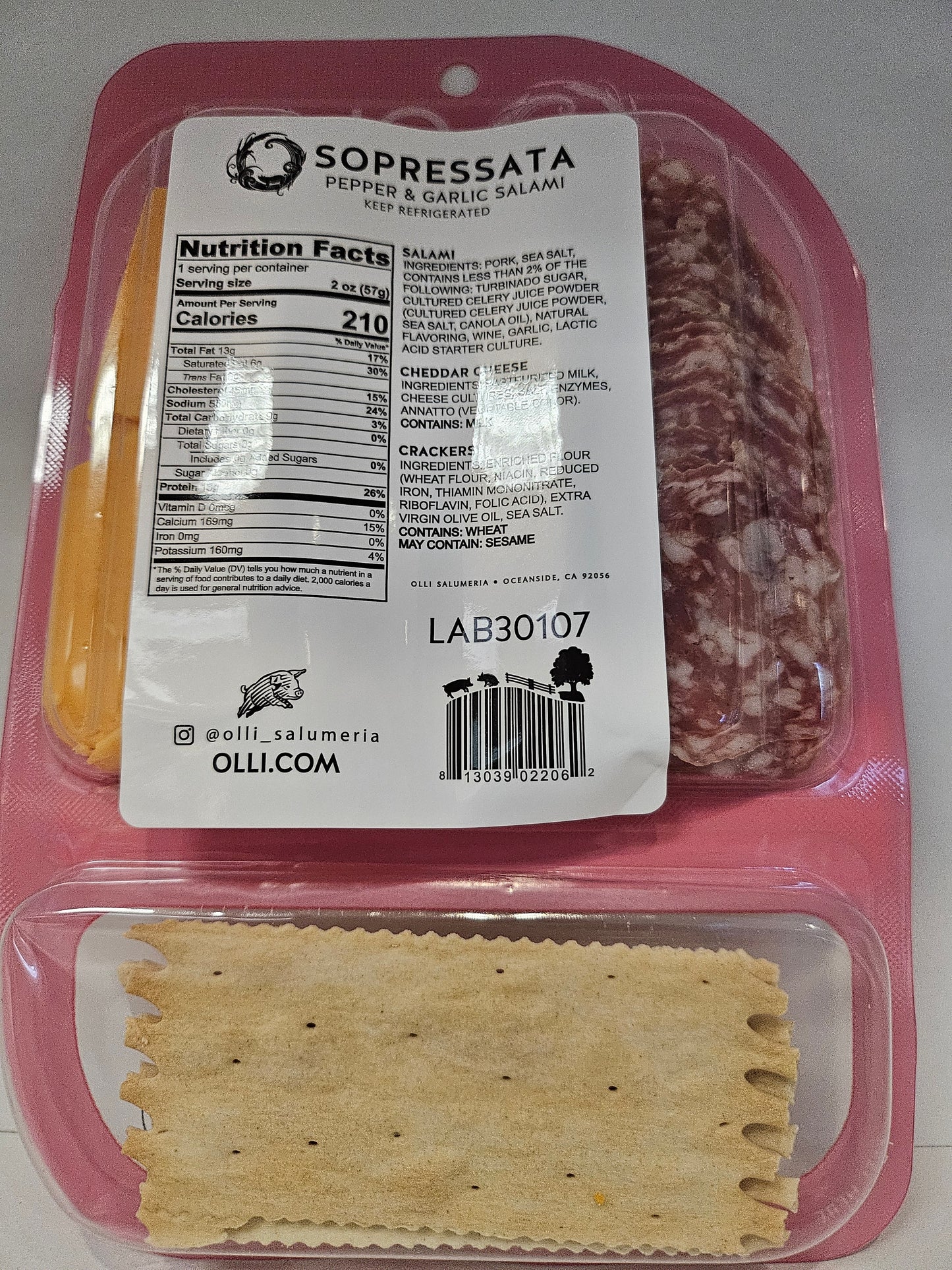 Olli Salumeria Crackers & Cheese Tray